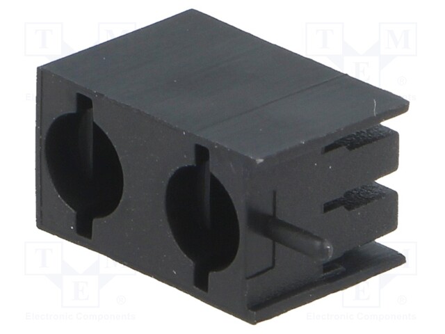 LED housing; 3mm; polyamide; angular; black; UL94V-2; H: 12.1mm