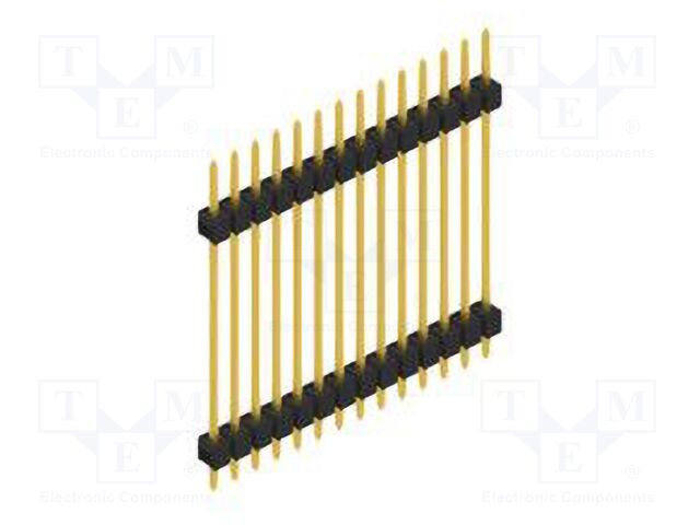 Connector: pin strips; pin header; male; PIN: 14; 2.54mm; THT; 1x14