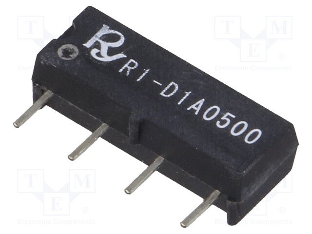 Relay: reed; SPST-NO; Ucoil: 5VDC; 1A; max.250VDC; 10VA; Rcoil: 500Ω