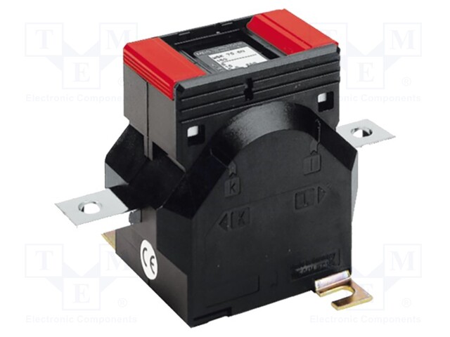 Current transformer; Iin: 75A; Iout: 1A; on panel; Class: 1@max10VA