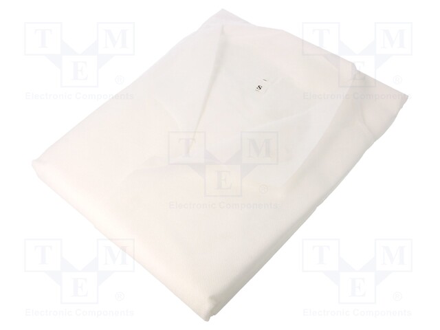 Coat; ESD; M (unisex); 1pcs; Features: disposable; white
