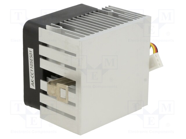 Heatsink: extruded; 12VDC; aluminium; 22.3m3/h; H: 48.7mm; W: 56.8mm