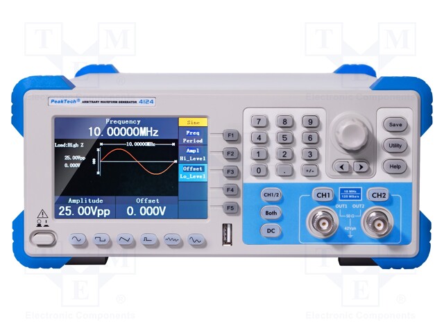 Generator: arbitrary, function; TFT 3,9" (480x320); Channels: 2