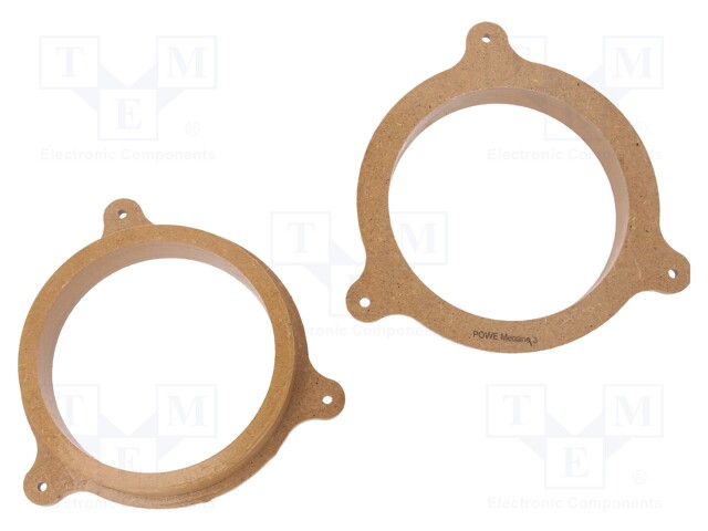 Spacer ring; MDF; 165mm; Renault; impregnated,varnished