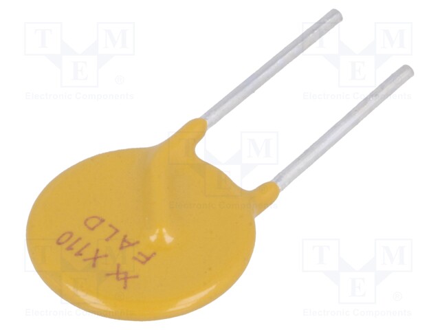 Fuse: PTC polymer; 1.1A; Pitch: 5mm