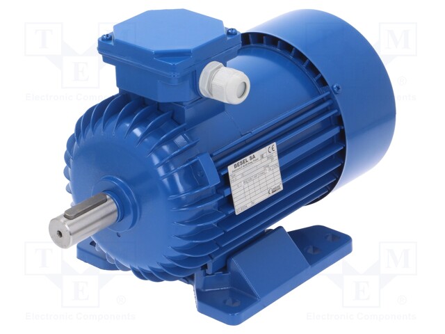 Motor: AC; 3-phase; 1.1kW; 230/400VAC; 1410rpm; 13.5kg; IP54