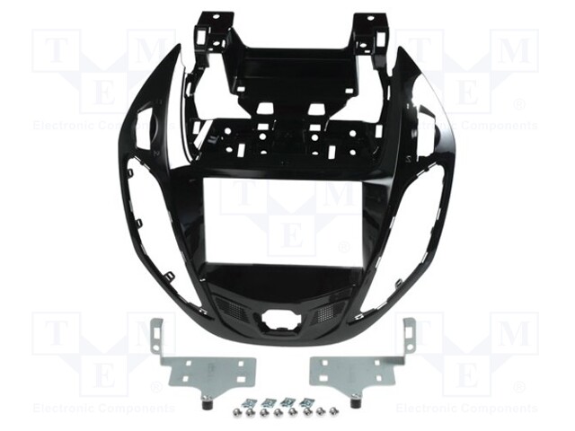 Radio mounting frame; Ford; 2 DIN; black gloss