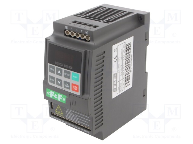 Inverter; Max motor power: 1.5kW; Out.voltage: 3x400VAC; IN: 6