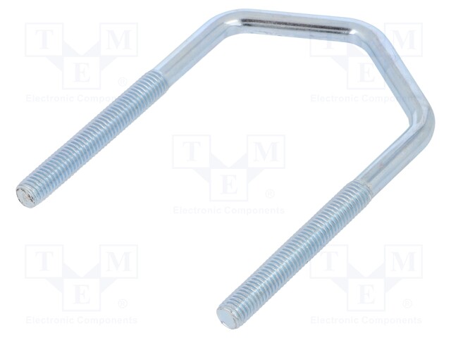 U-bolt; D; steel; zinc; Thread len: 55mm; Int.width: 61mm; H: 108mm