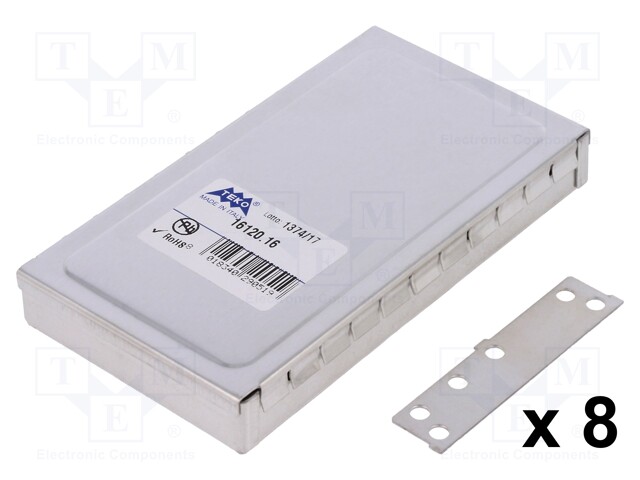 Enclosure: shielding; X: 68mm; Y: 122mm; Z: 17mm; steel