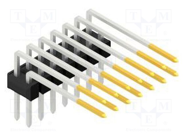 Connector: pin strips; pin header; male; PIN: 14; 2.54mm; THT; 2x7