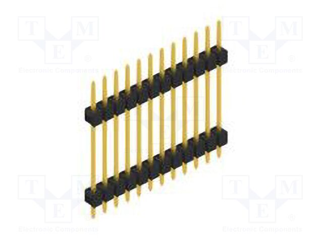 Connector: pin strips; pin header; male; PIN: 12; 2.54mm; THT; 1x12