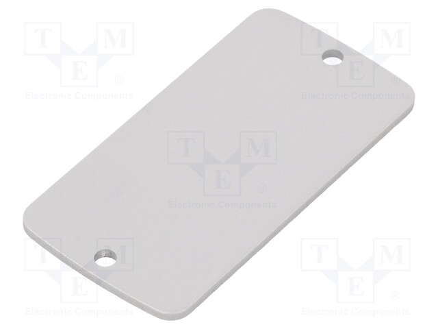 Front panel; aluminium; W: 30.8mm; L: 59.9mm; Thk: 2mm