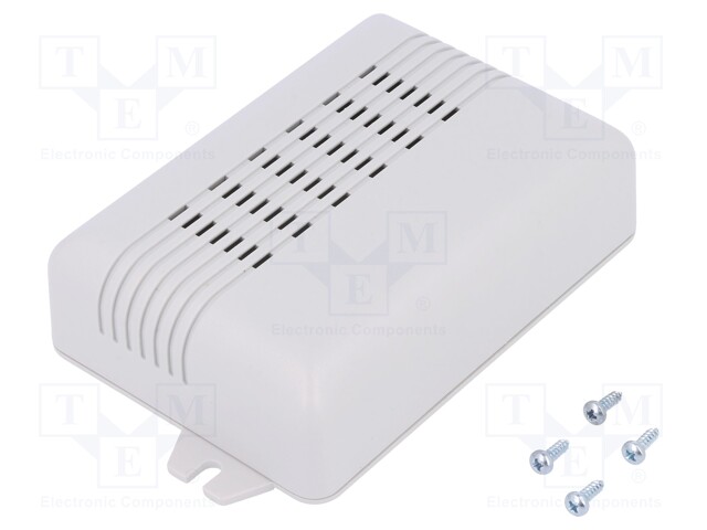 Enclosure: multipurpose; X: 80mm; Y: 114mm; Z: 32mm; vented; ABS; grey