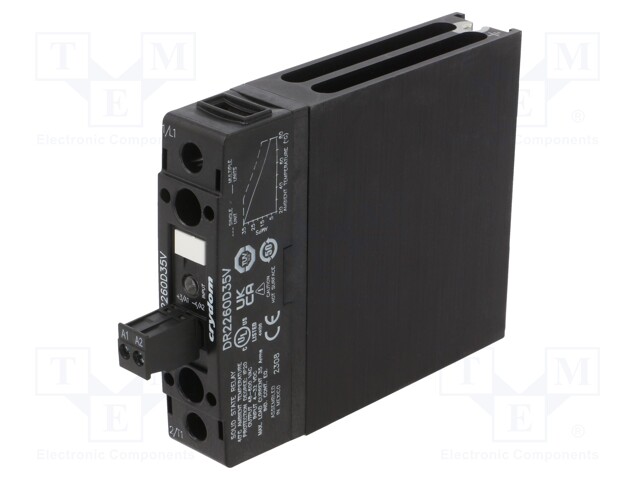 Relay: solid state; Ucntrl: 4÷32VDC; 35A; 48÷600VAC; DIN; -40÷80°C
