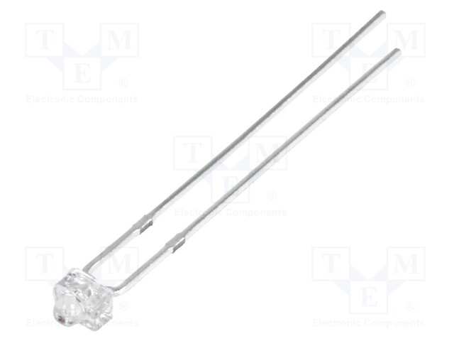 LED; 1.8mm; orange; 100÷150mcd; 30°; 3÷5V; 20mA; Variant: blinking