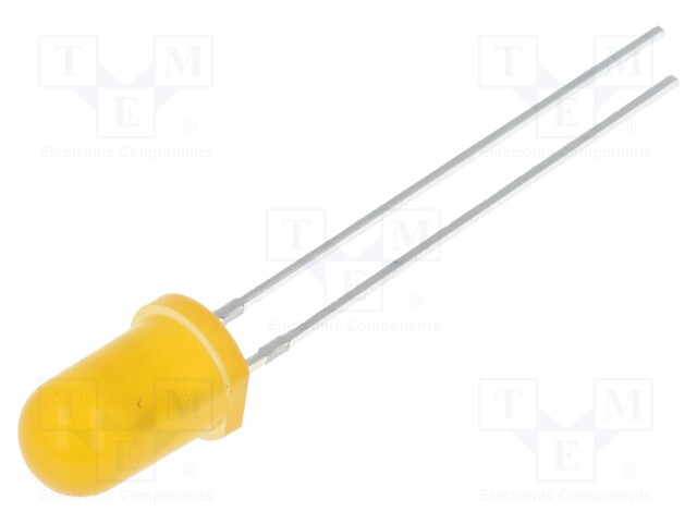 LED; 5mm; orange; 330÷500mcd; 60°; 3÷5V; 20mA; Variant: blinking