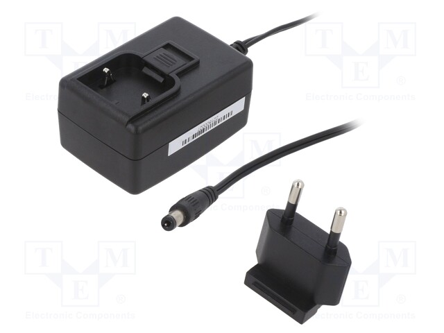 Power supply; ABS,polycarbonate; black; 3A; 5VDC