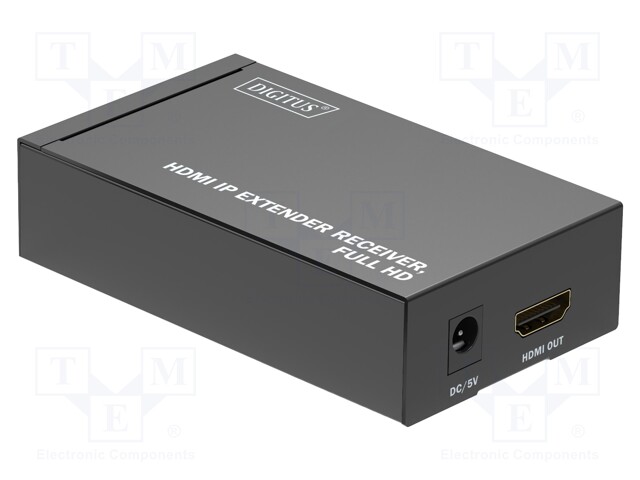 HDMI extender; HDCP 1.3,HDMI 1.3; black; Enclos.mat: metal