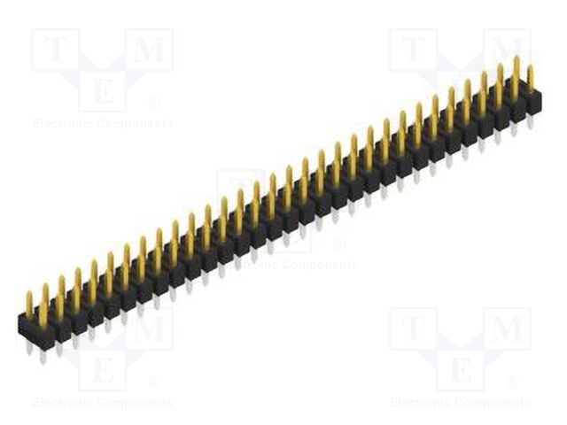 Connector: pin strips; pin header; male; PIN: 62; 2.54mm; THT; 2x31
