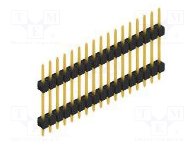 Connector: pin strips; pin header; male; PIN: 17; 2.54mm; THT; 1x17