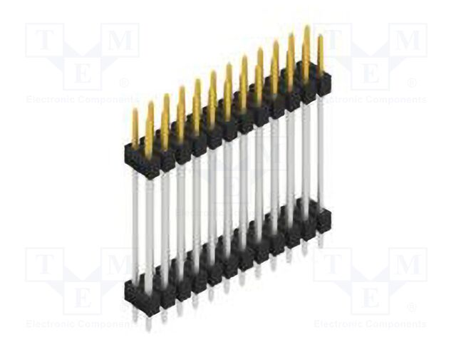 Connector: pin strips; pin header; male; PIN: 24; 2.54mm; THT; 2x12