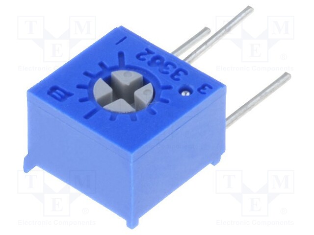 Potentiometer: mounting; single turn,vertical; 5kΩ; 500mW; ±10%