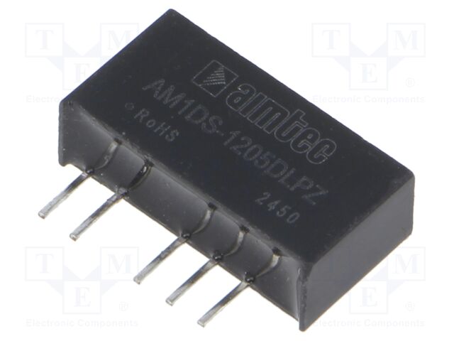 Converter: DC/DC; 1W; Uin: 10.8÷13.2V; Uout: 5VDC; Uout2: -5VDC; SIP7