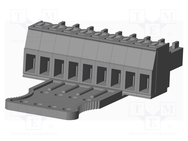 Connector: pluggable terminal block; plug; female; straight; grey