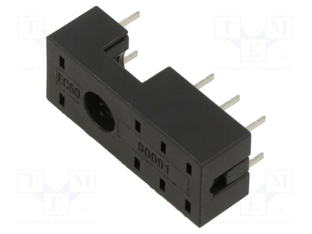 Socket; PIN: 8; 12A; 300VAC; PCB; for PCB; -40÷70°C; 31.3x12.7x9mm