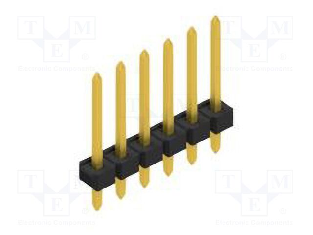 Connector: pin strips; pin header; male; PIN: 6; 2.54mm; THT; 1x6