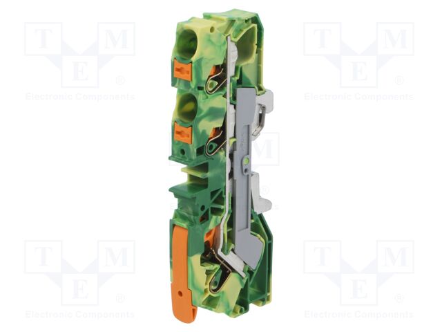 Splice terminal: rail; 0.5÷16mm2; ways: 1; terminals: 3; push-in