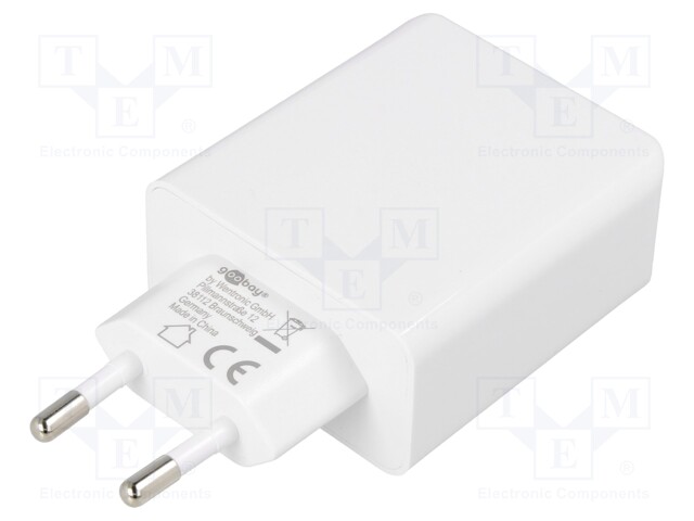 Power supply: switched-mode; plug; 5÷20VDC; 36W; Plug: EU; 81.9%