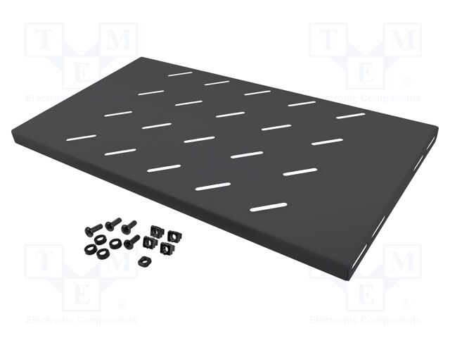 Shelf; 1U; black; Standard: 19"