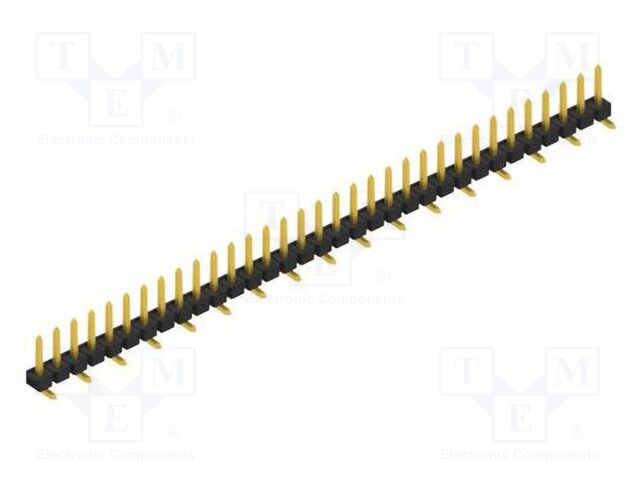 Connector: pin strips; pin header; male; PIN: 33; 2.54mm; SMT; 1x33