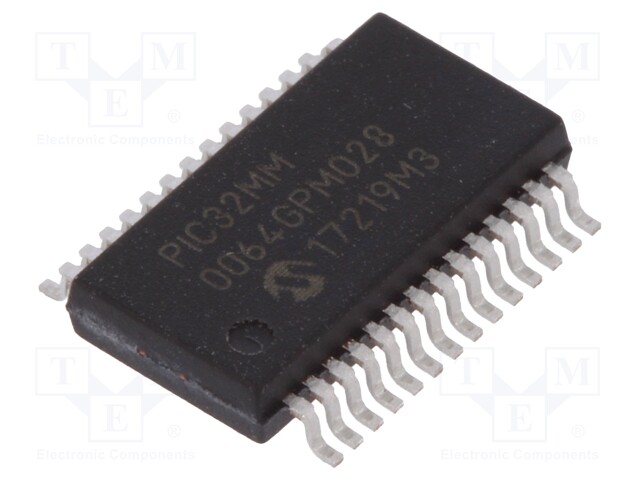 PIC microcontroller; Memory: 64kB; SRAM: 16kB; 2÷3.6VDC; SMD; SO28
