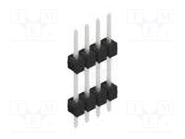 Connector: pin strips; pin header; male; PIN: 4; 2.54mm; THT; 1x4