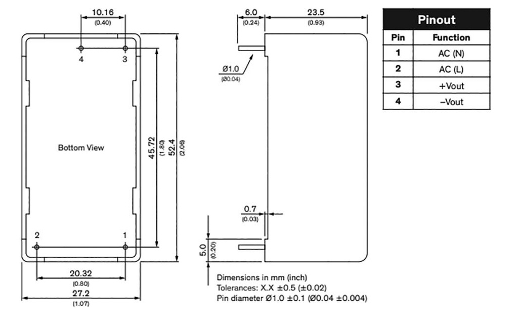 Converter: AC/DC; 15W; 85÷264VAC; Usup: 120÷370VDC; Uout: 12VDC