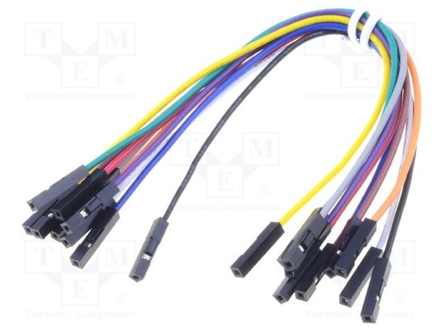 Connection cable; female-female; PIN: 1; 150mm; 10pcs.