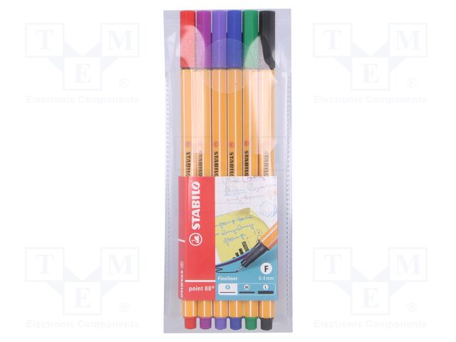 Fineliner; Pcs: 6