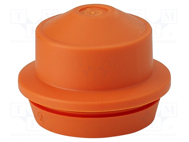 Grommet; elastomer thermoplastic TPE; orange; 9÷17mm; IP65,IP66