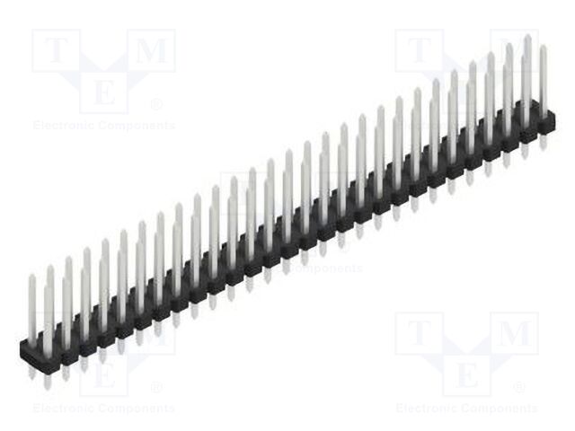 Connector: pin strips; pin header; male; PIN: 56; 2.54mm; THT; 2x28