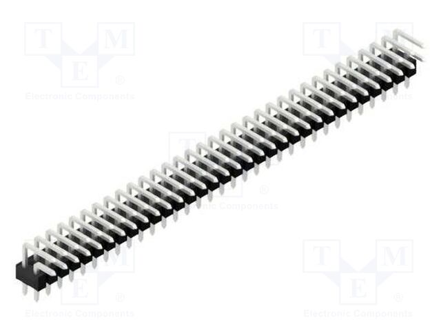 Connector: pin strips; pin header; male; PIN: 66; 2.54mm; THT; 2x33