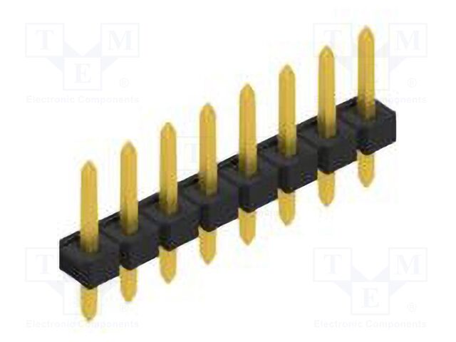Connector: pin strips; pin header; male; PIN: 8; 2.54mm; THT; 1x8