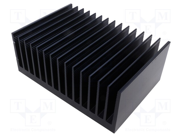 Heatsink: extruded; grilled; black; L: 150mm; W: 215mm; H: 75.5mm
