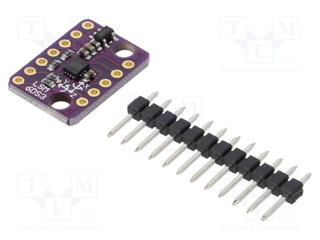 Sensor: position; accelerometer,gyroscope; I2C,SPI; 1.71÷5VDC