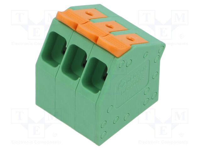 Connector: PCB terminal block; terminal; 41A; 1kV; angled; on PCBs