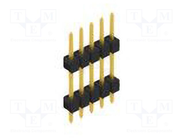 Connector: pin strips; pin header; male; PIN: 5; 2.54mm; THT; 1x5