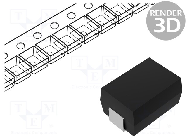 Varistor: metal-oxide; SMD; 50VAC; 68VDC; 1.2kA; 91V; 4x8.3x11.4mm