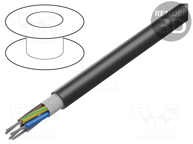 Wire; HELUTHERM® 145 MULTI; stranded; Cu; 5G0,75mm2; polyolefine